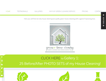 Tablet Screenshot of greener-house-cleaning.com